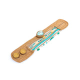 Turquoise and Emerald Multi Strand Bracelet