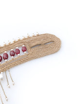 Ruby and Pearl Harmony Bracelet