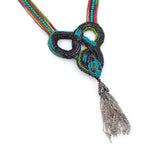 Infinity Knot Multicolor Snake Necklace