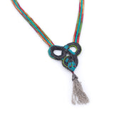 Infinity Knot Multicolor Snake Necklace