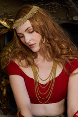 Vintage Gold Beads Necklace