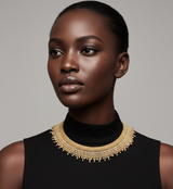 Vintage Gold Beads Necklace