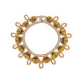 Peacock Feather and Pearl Necklace - Zaafar.com