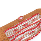 Marjan and Emerald Multi Strand Bracelet