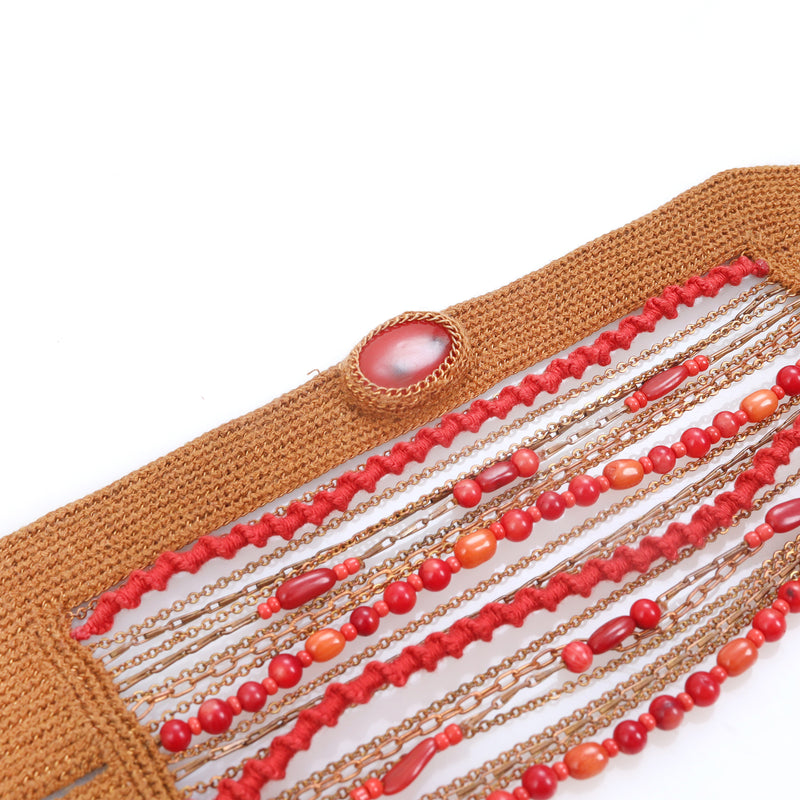 Marjan and Emerald Multi Strand Bracelet