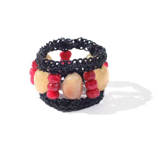 Rubi & Lapis Stone Ring