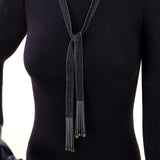 Emerald Noir Tassel Necklace