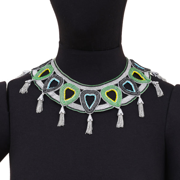 Heart Shape Hanging Tassel Necklace