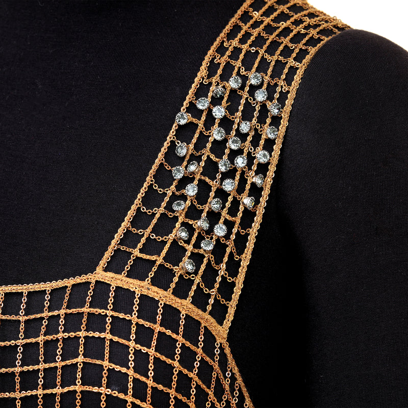 Grid Crop Top