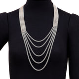 Multi Layer Gold & Silver Necklace