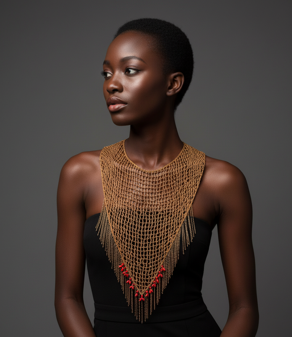 Coral Copper Scarf