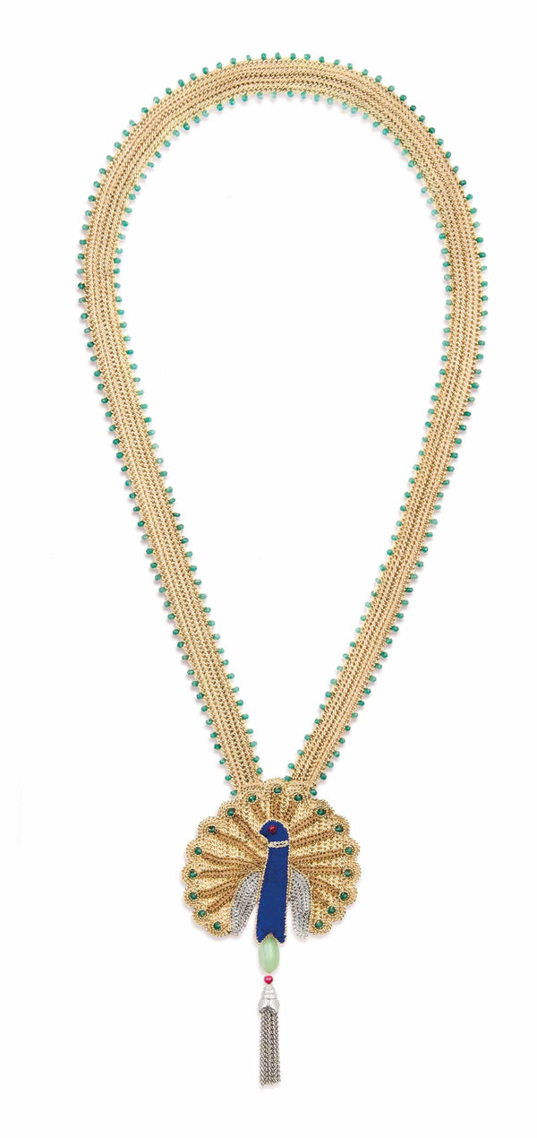 Peacock Pendant Necklace - Zaafar.com